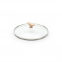 de Buyer glass lid 24 cm with beechwood knob