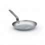 de Buyer Mineral B omelette pan 24 cm - iron with beeswax coating - strip steel handle