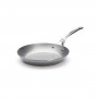 de Buyer Mineral B PRO Pan 24 cm - Iron with Beeswax Coating - Stainless Steel Cast Handle