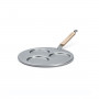de Buyer Mineral B Bois 3-Piece Blini Pan 27 cm - Iron with Beeswax Coating - Riveted Steel Handle with Wooden Handle Covers