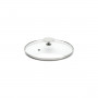 de Buyer glass lid 16 cm with stainless steel knob