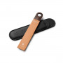 Nesmuk Folder Strop diamond-coated - Leather & Grenadilla Wood