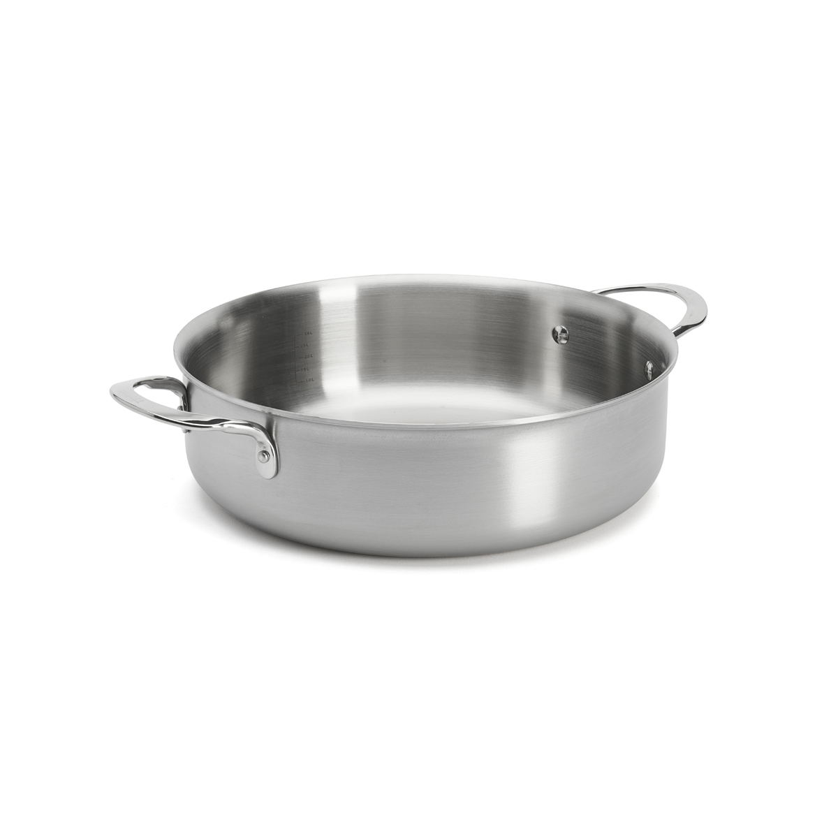 de Buyer Alchimy Bratentopf nieder 28 cm / 3,8 L - Edelstahl-Mehrschichtmaterial