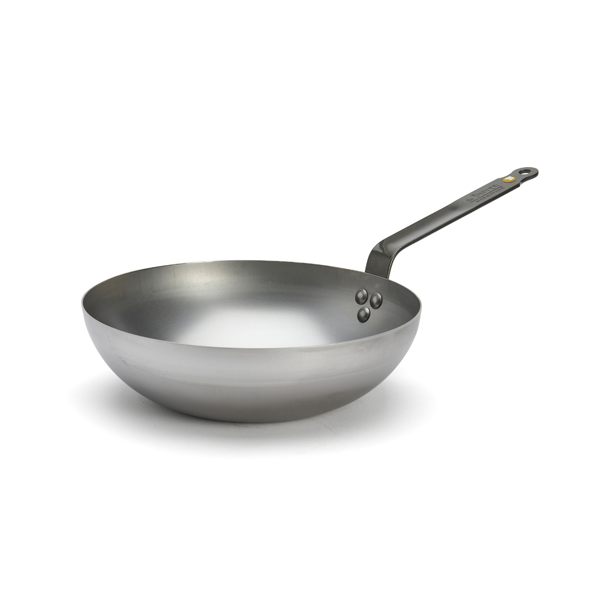 de Buyer Mineral B New Wok 28 cm - Iron with Band Steel Handle