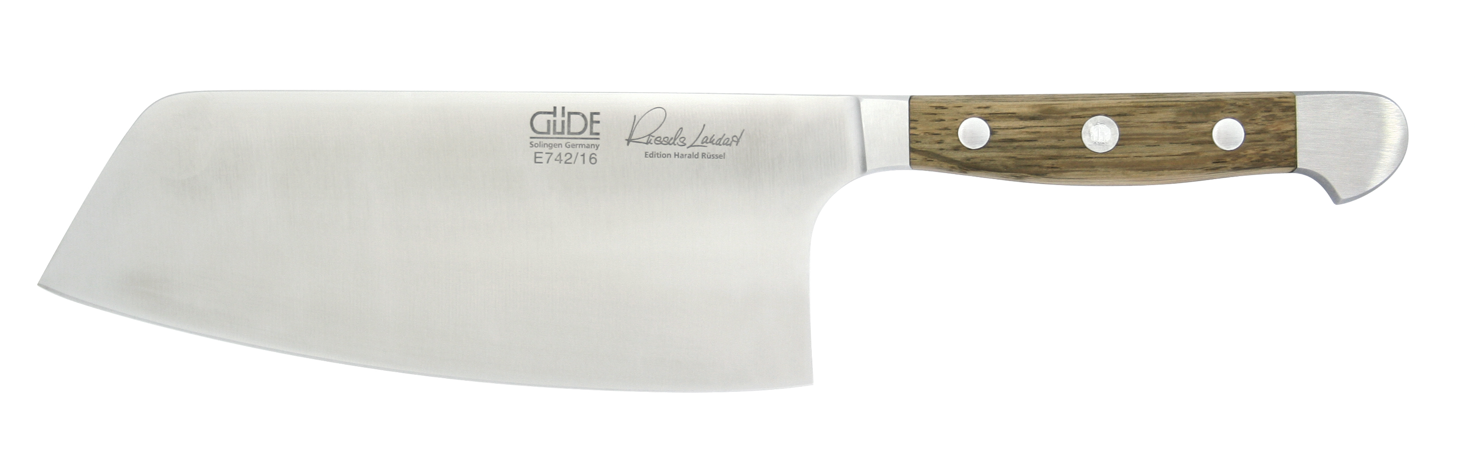 Güde Alpha Fasseiche Chai Dao Messer 16 cm - CVM-Messerstahl mit Griffschalen aus Weinfass-Eichenholz
