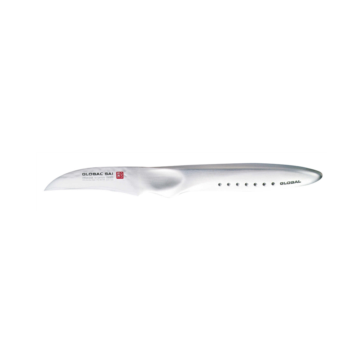 Global SAI-S04R Tourniermesser 6,5 cm - Cromova 18 Sanso Stahl