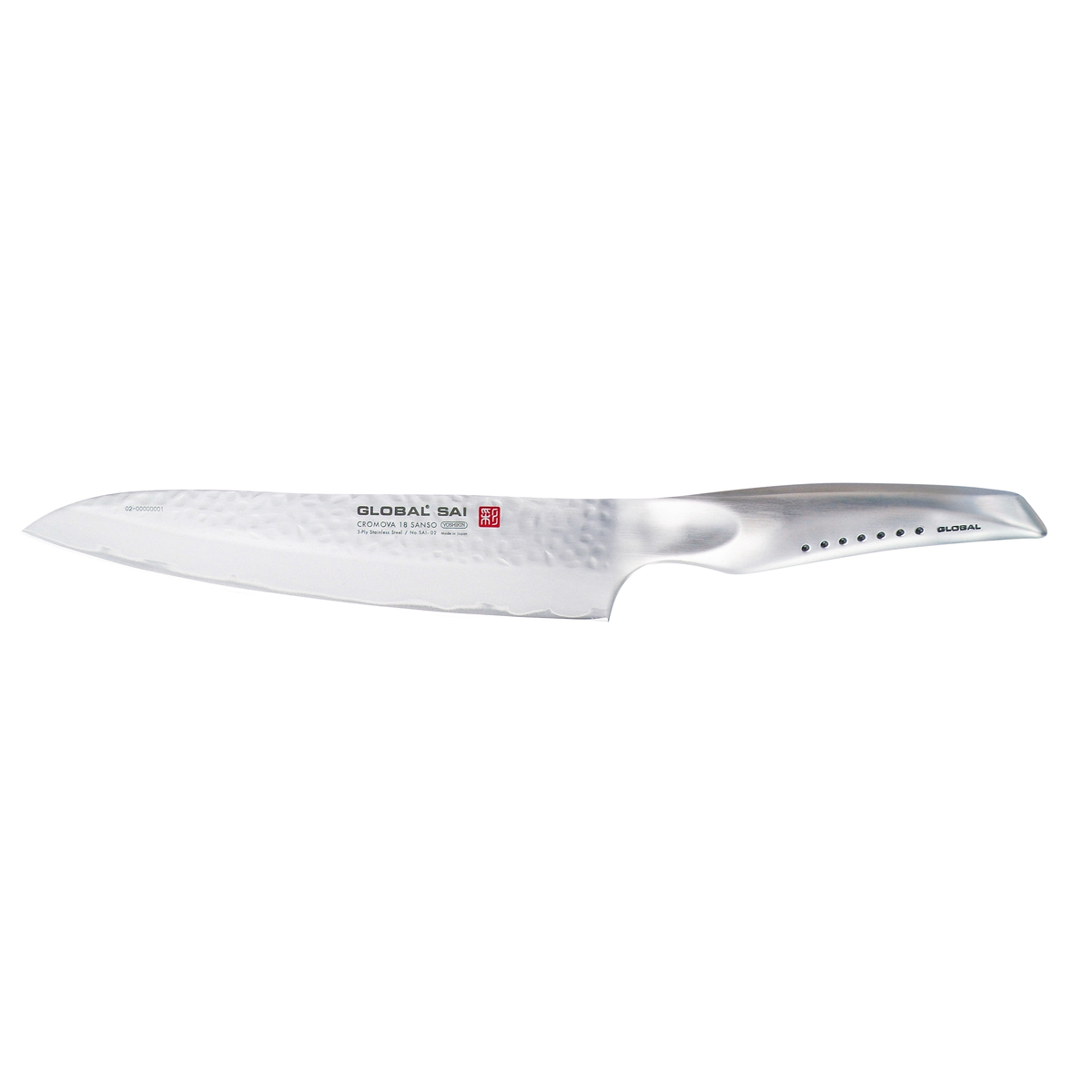 Global SAI-02 Kochmesser 21 cm - Cromova 18 Sanso Stahl