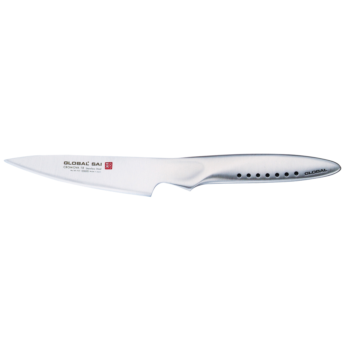 Global SAI-F02 Schälmesser 10 cm - Cromova 18 Sanso Stahl