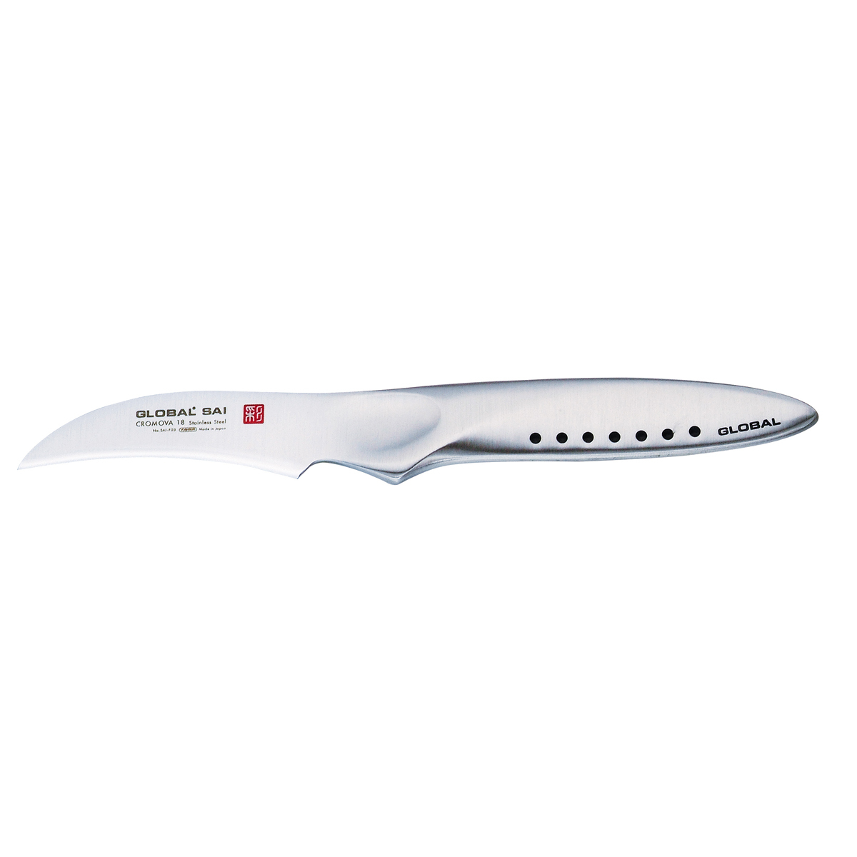 Global SAI-F03 Tourniermesser 6,5 cm - Cromova 18 Sanso Stahl