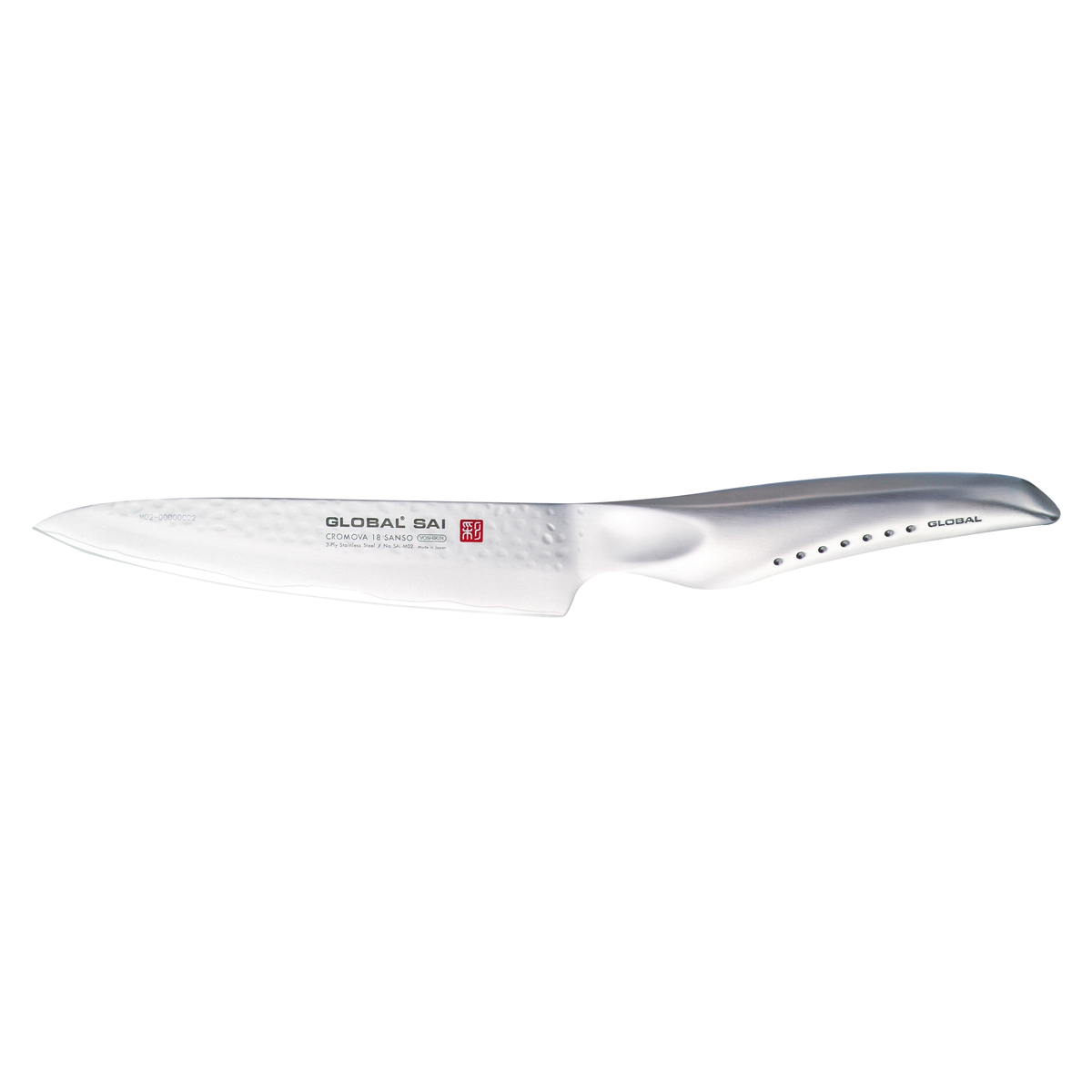 Global SAI-M02 Universalmesser 14,5 cm - Cromova 18 Sanso Stahl