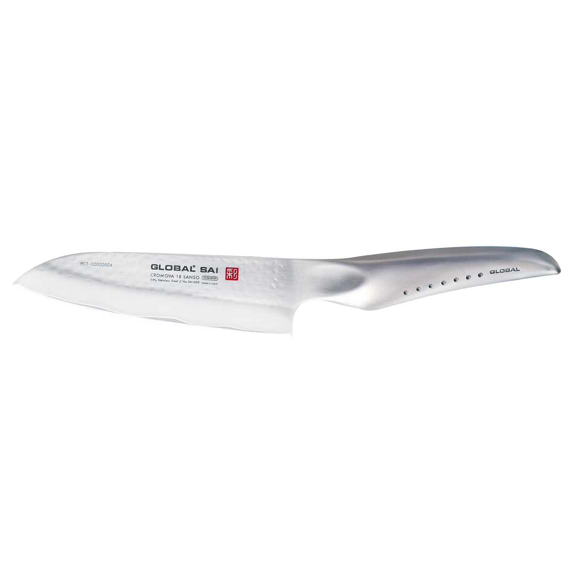 Global SAI-M03 Santoku 13,5 cm - Cromova 18 Sanso Stahl