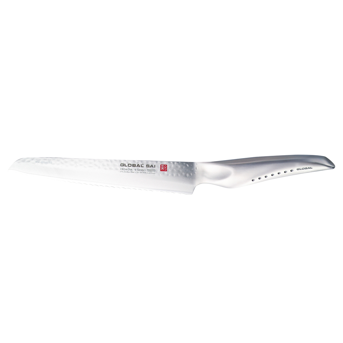 Global SAI-M04 Brötchenmesser 17 cm - Cromova 18 Sanso Stahl