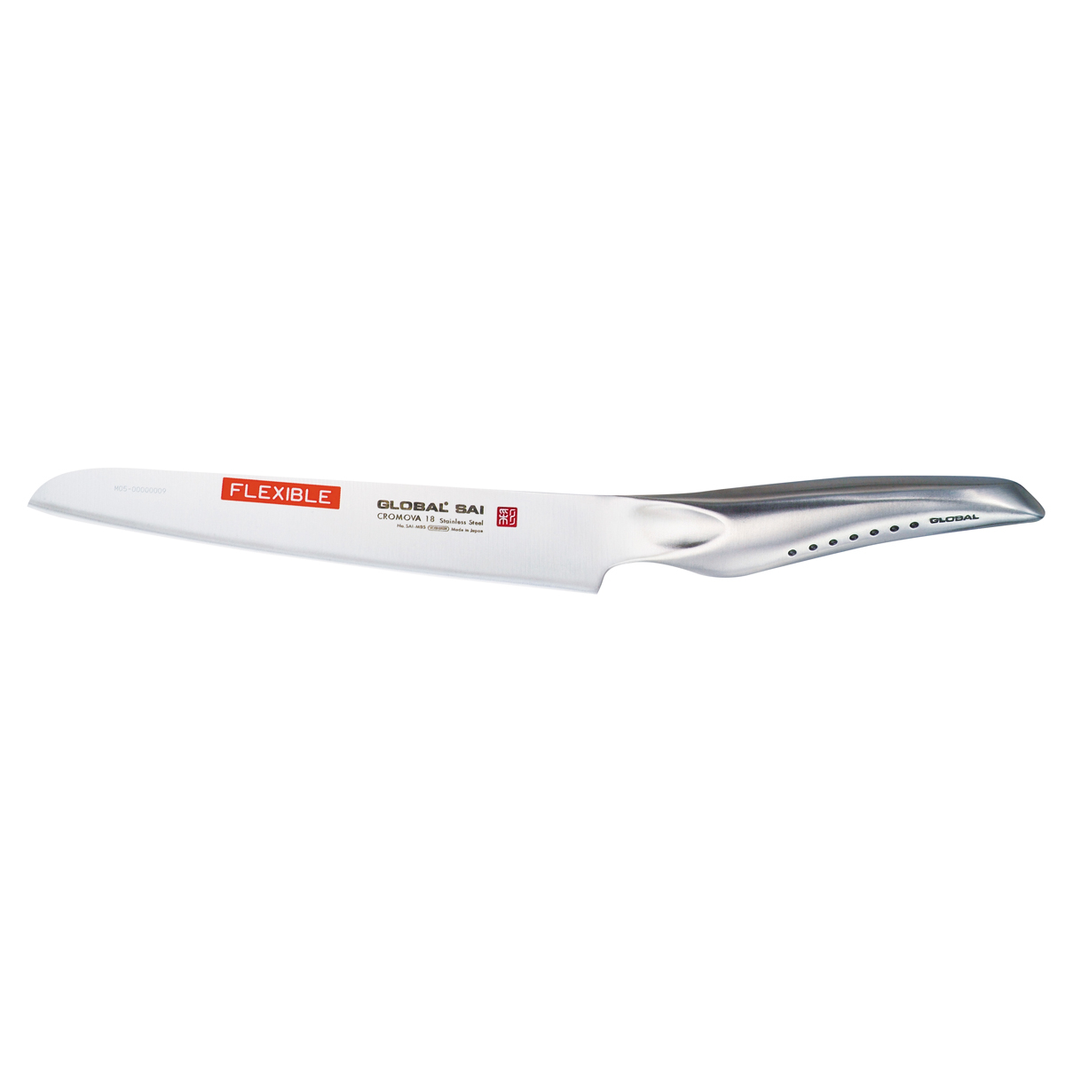 Global SAI-M05 Filetiermesser 17 cm flexibel - Cromova 18 Sanso Stahl