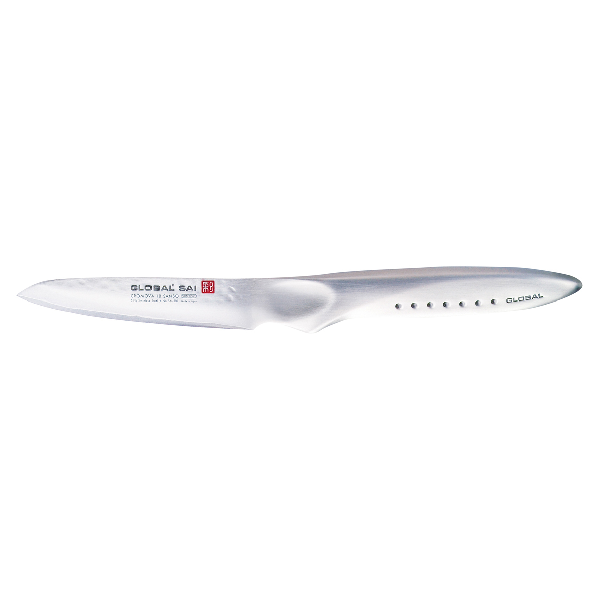 Global SAI-S01R Schälmesser 9 cm - Cromova 18 Sanso Stahl