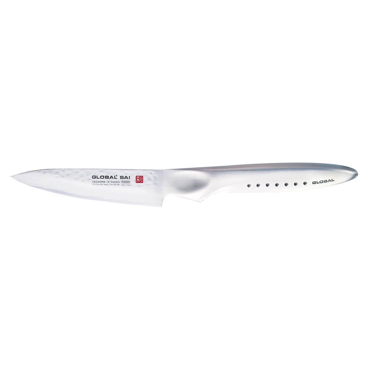 Global SAI-S02R Schälmesser 10 cm - Cromova 18 Sanso Stahl