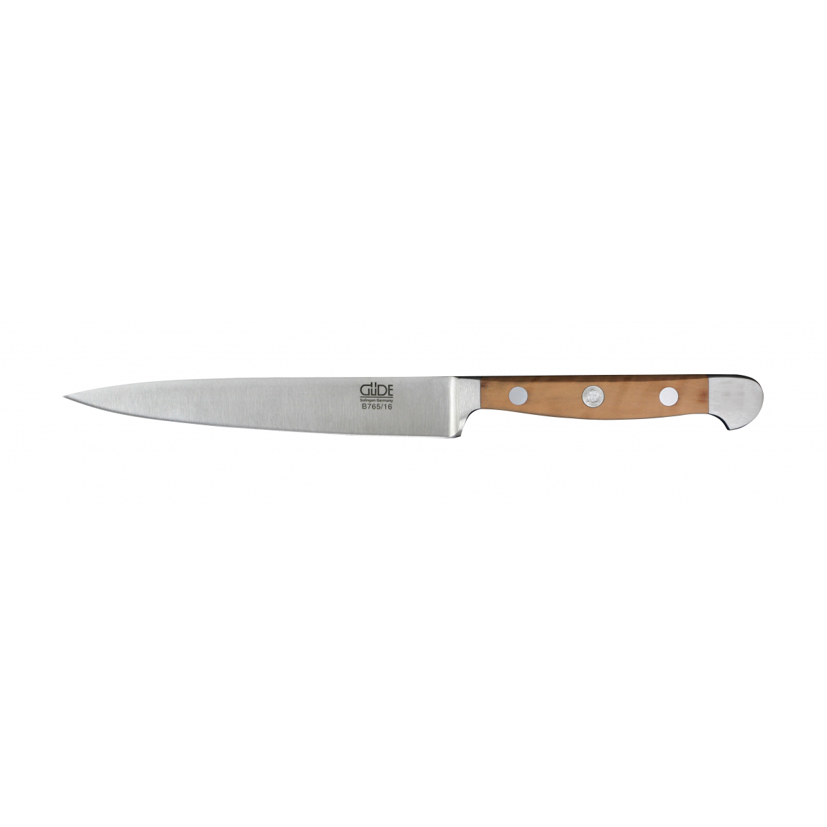 Güde Alpha Birne Zubereitungsmesser 16 cm - CVM-Messerstahl - Griffschalen Birnenholz