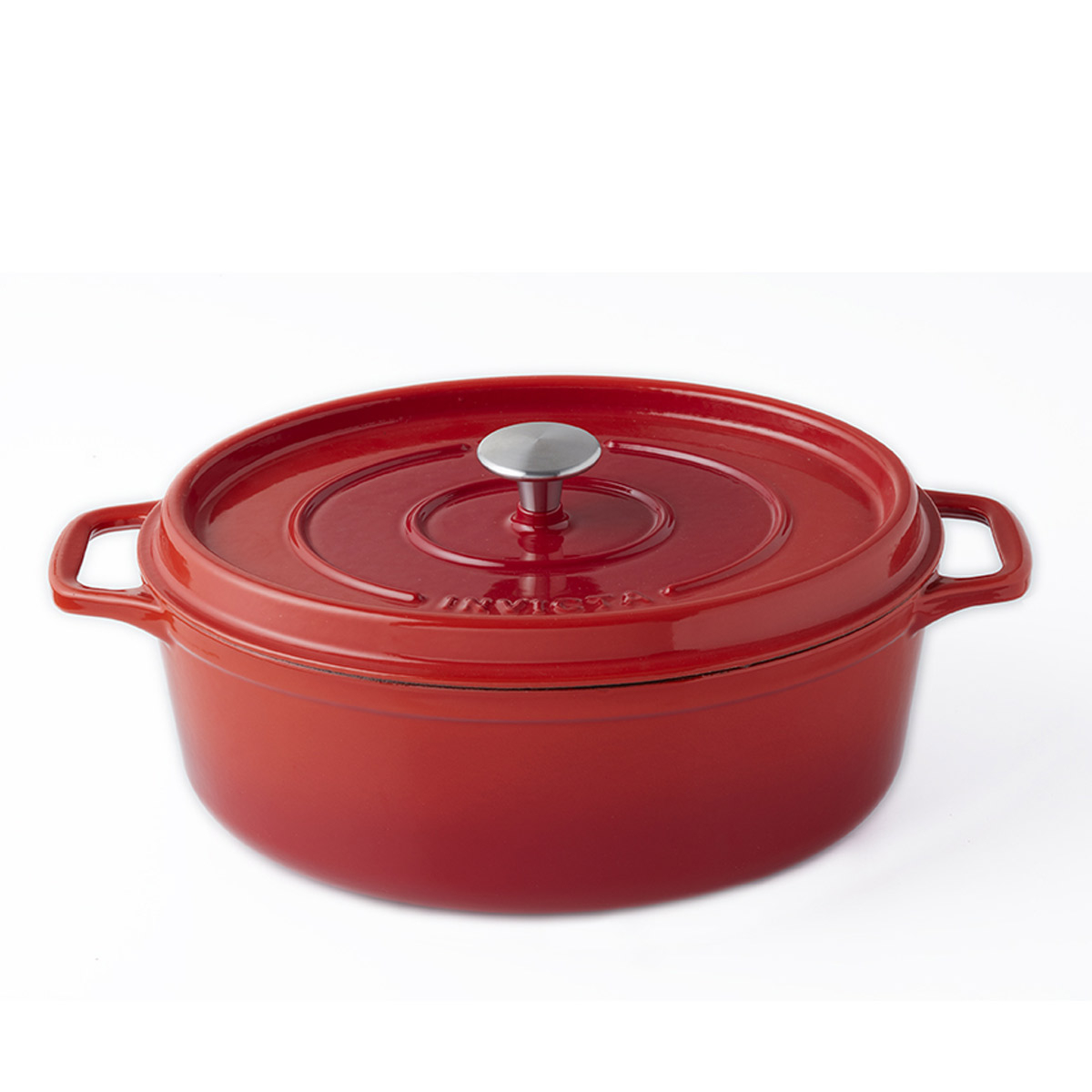 Invicta Cocotte oval 35 cm / 8,5 L - Gusseisen rot