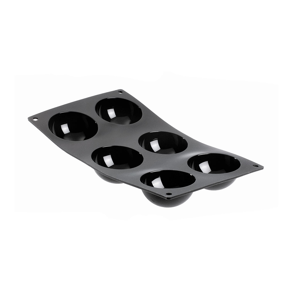 de Buyer Moulflex Silikonform für 6 Halbkugeln / mit Antihaft-Eigenschaften