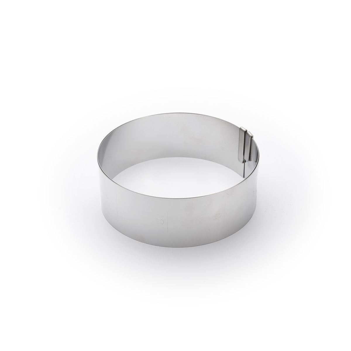 de Buyer Backrahmen rund 18 cm / 6,5 cm hoch / dehnbar bis 36 cm - Edelstahl