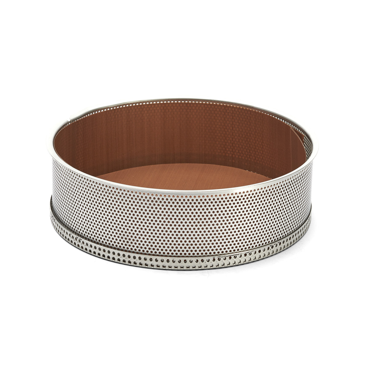 de Buyer Air-System Kuchenform 24 cm mit Backtrennfolie - Edelstahl gelocht
