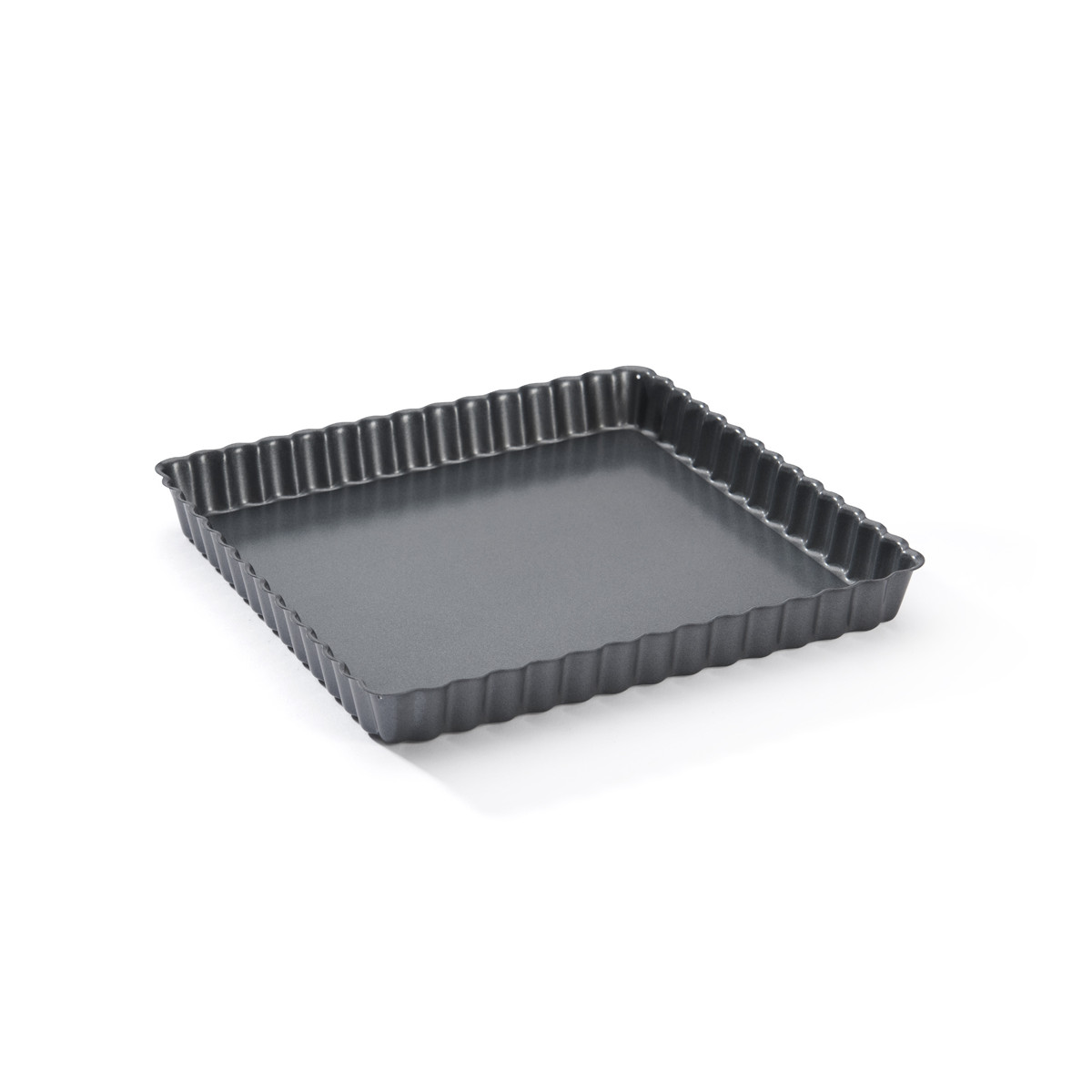 De Buyer 4709.23 Tarteform, quadratisch, abnehmbare Bodenplatte, 23 cm, Grau
