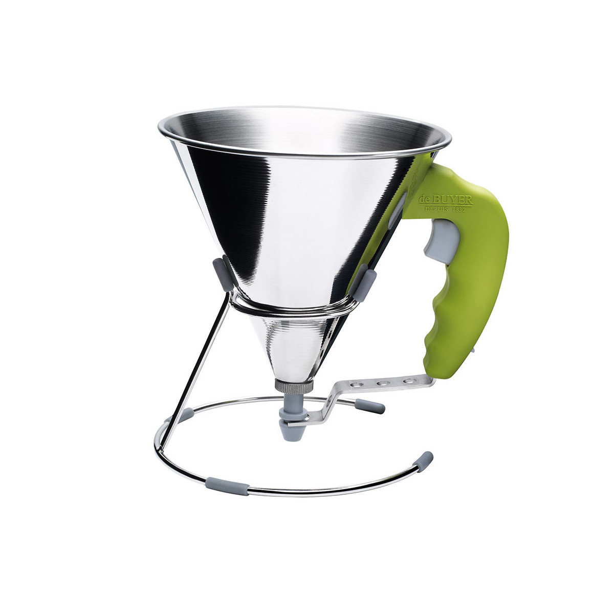 de Buyer Kwik automatischer Trichter 0,8 L - grün mit Untersatz