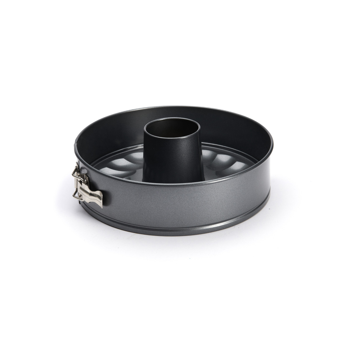 de Buyer Springform 3-teilig 26 cm mit Savarin-Einsatz - Stahl mit Antihaftbeschichtung