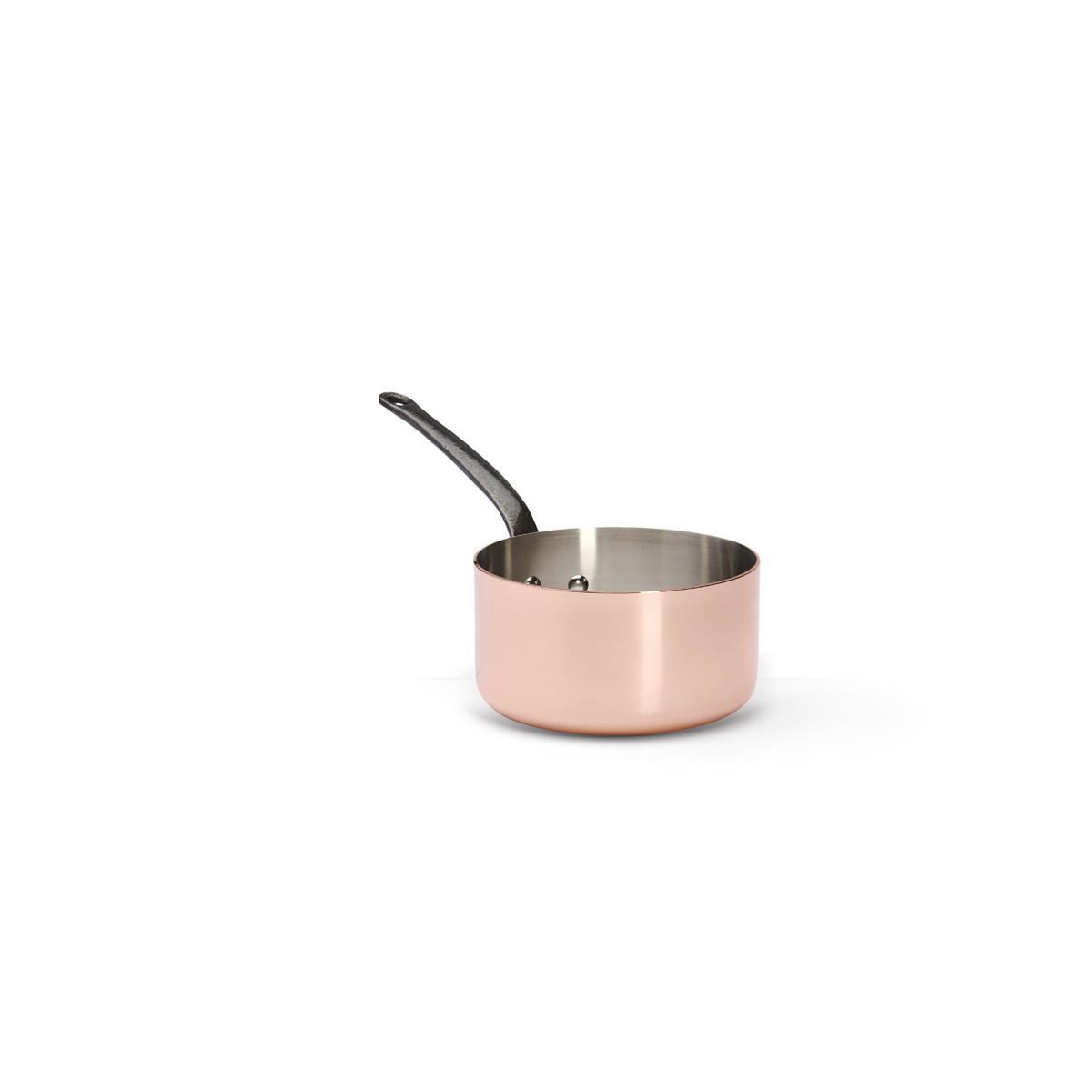 de Buyer  Prima Matera Kupfer-Stielkasserolle 18 cm / 2,5 L induktionsgeeignet - Gusseisengriff
