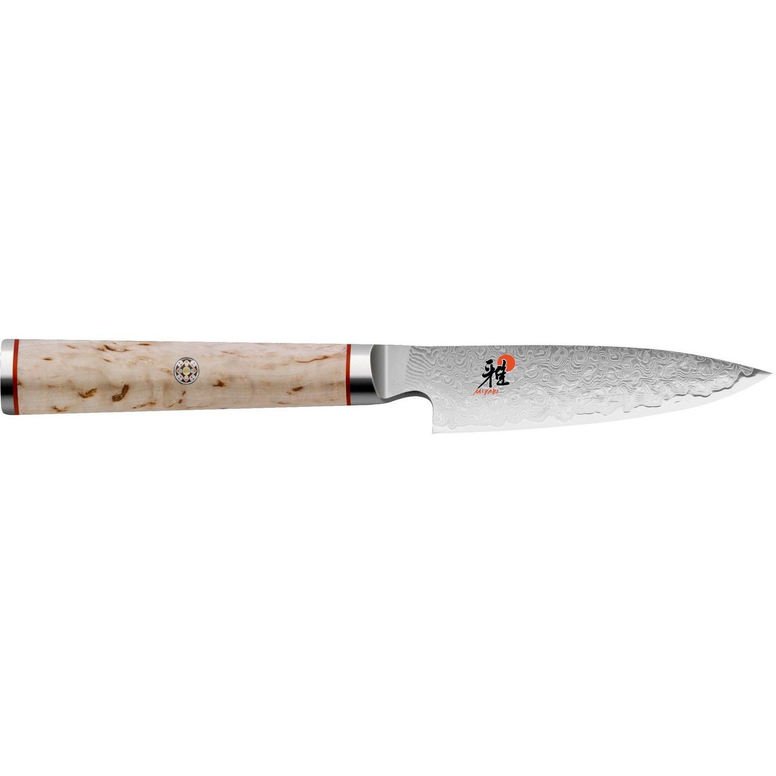 Miyabi 5000 MCD Shotoh 9 cm - Griff aus Masur-Birke in traditioneller D-Form - MC63 - Braun