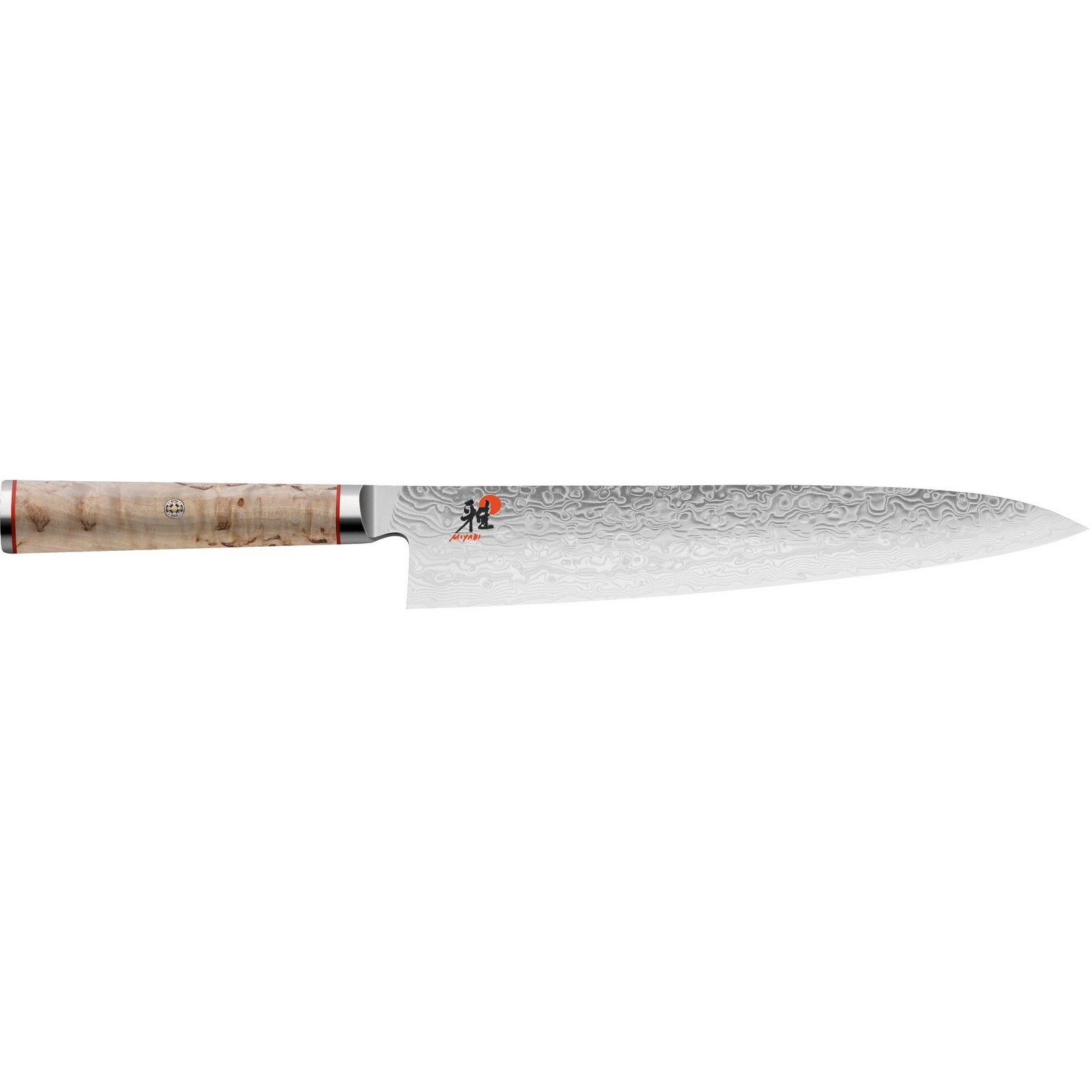 Miyabi 5000 MCD Gyutoh 24 cm - Griff aus Masur-Birke in traditioneller D-Form - MC63 - Braun