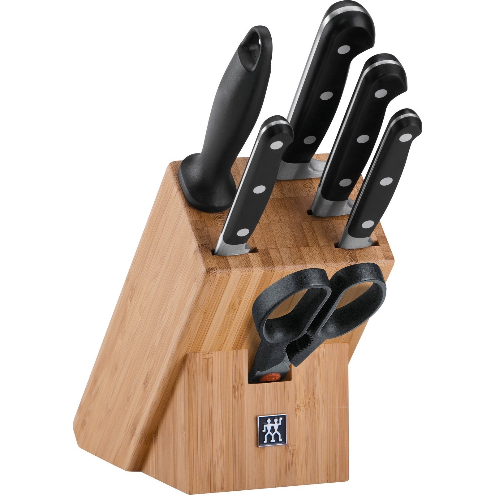 Messerblock Professional S  Schwarz Buche  Metall  7-teilig  Kochen Küchenmesser Messersets