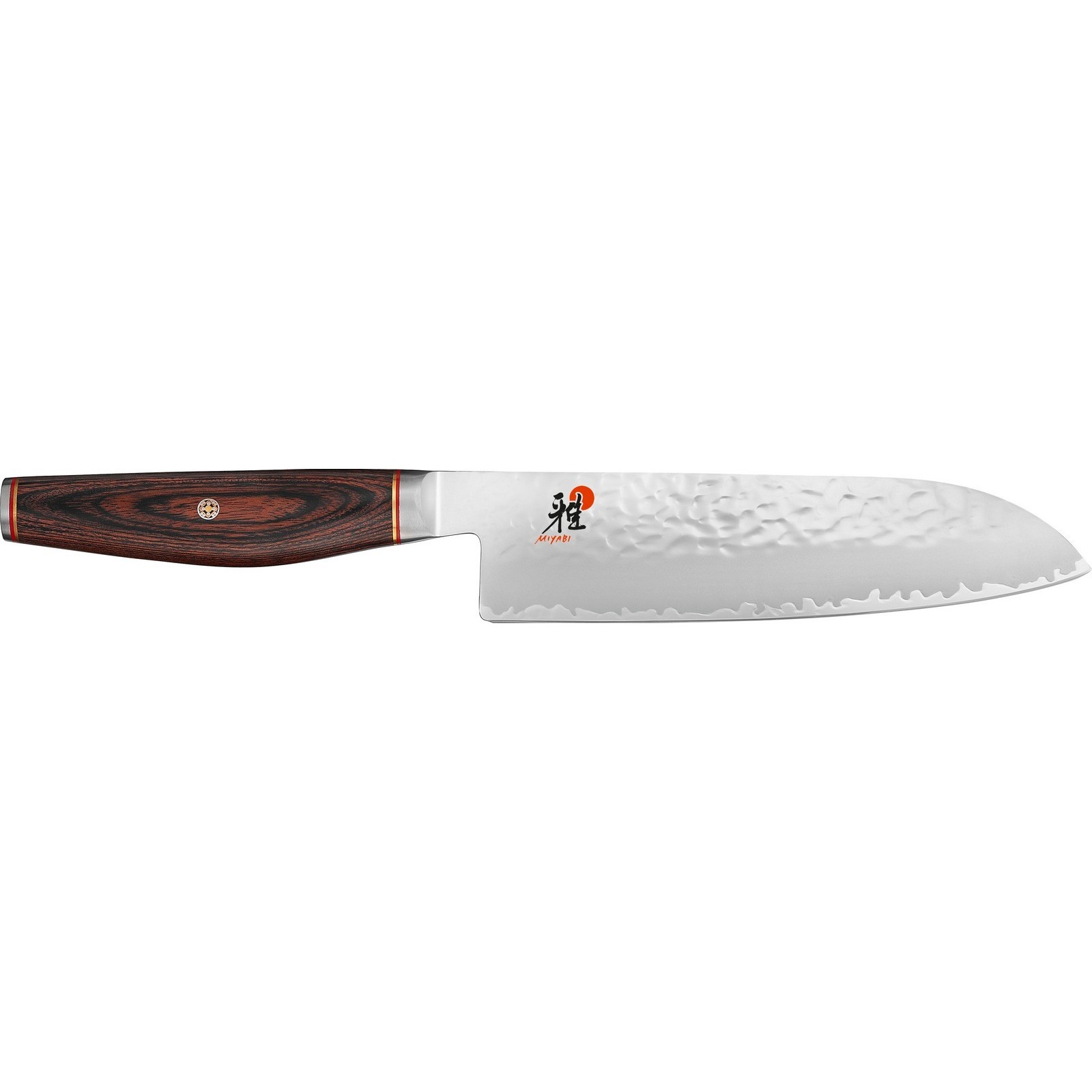 Miyabi 6000 MCT Santoku Knife 18 cm - Shaped Pakkawood Handle - MC63 - Brown