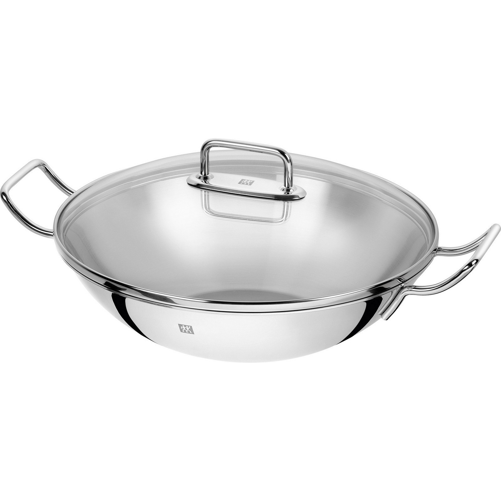 WOK Plus  Edelstahl  Metall  rund  backofengeeignetbackofengeeignet  Kochen Pfannen Woks
