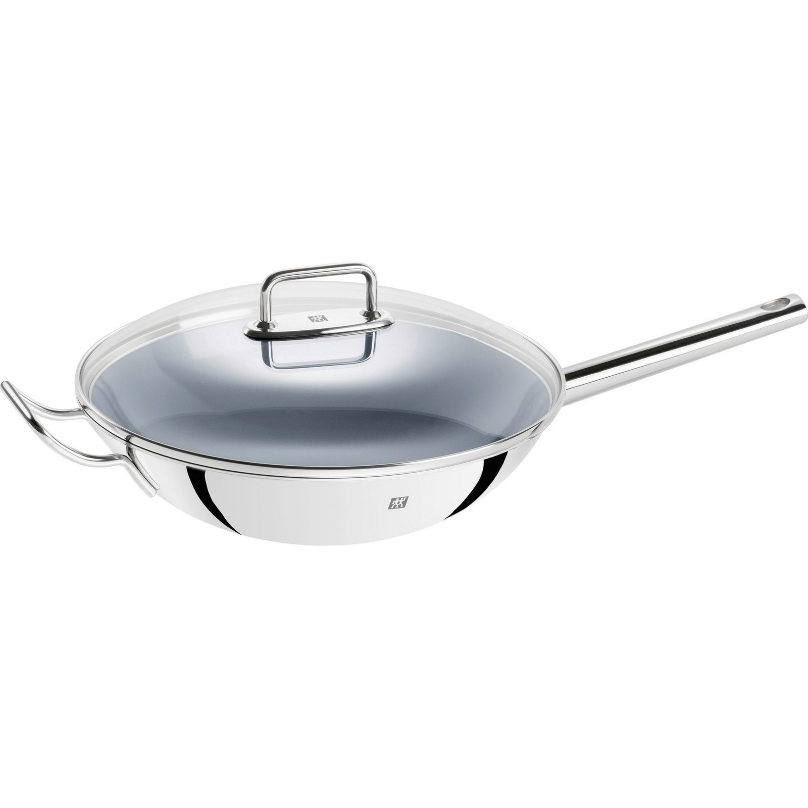 ZWILLING Plus Wok 32 cm 18 10 Edelstahl Keramikbeschichtung