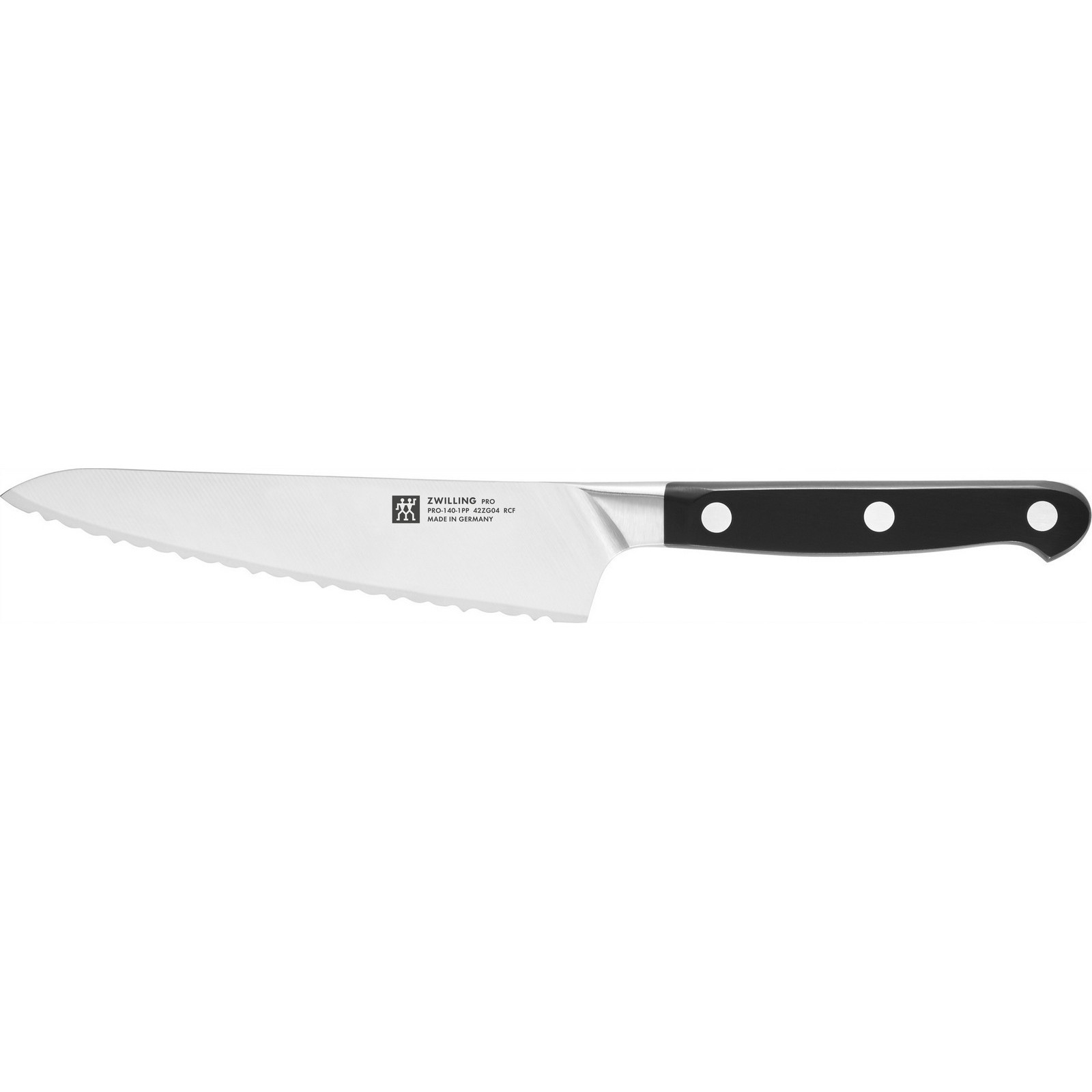 Kochmesser ZWILLING Pro schwarz Gesamtlänge 255cm Klingenlänge 14cm Stahl Kochmesser Made in Germany FRIODUR eisgehärtete Klinge