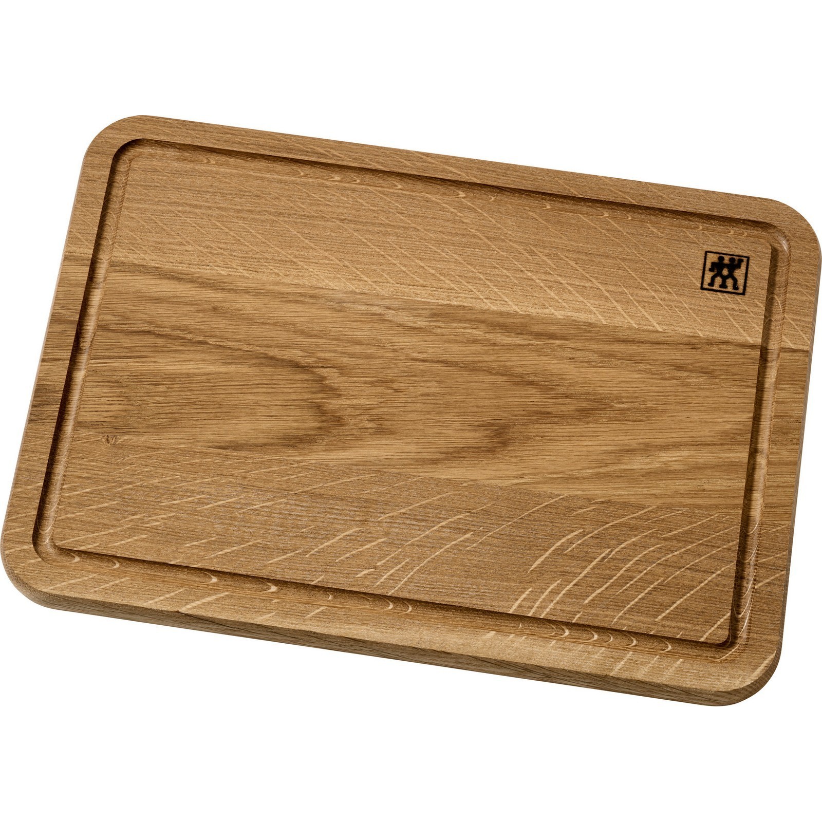 Schneidebrett  Braun  Holz  Eiche  25x2x35 cm  Saftrille  Küchenzubehör Schneidebretter