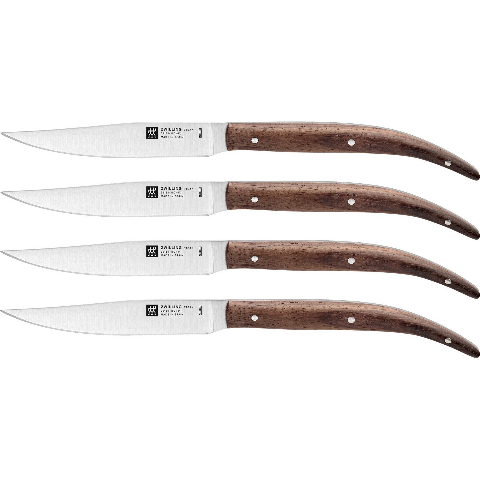 Zwilling steak set steak knife set 4-piece brown - wood