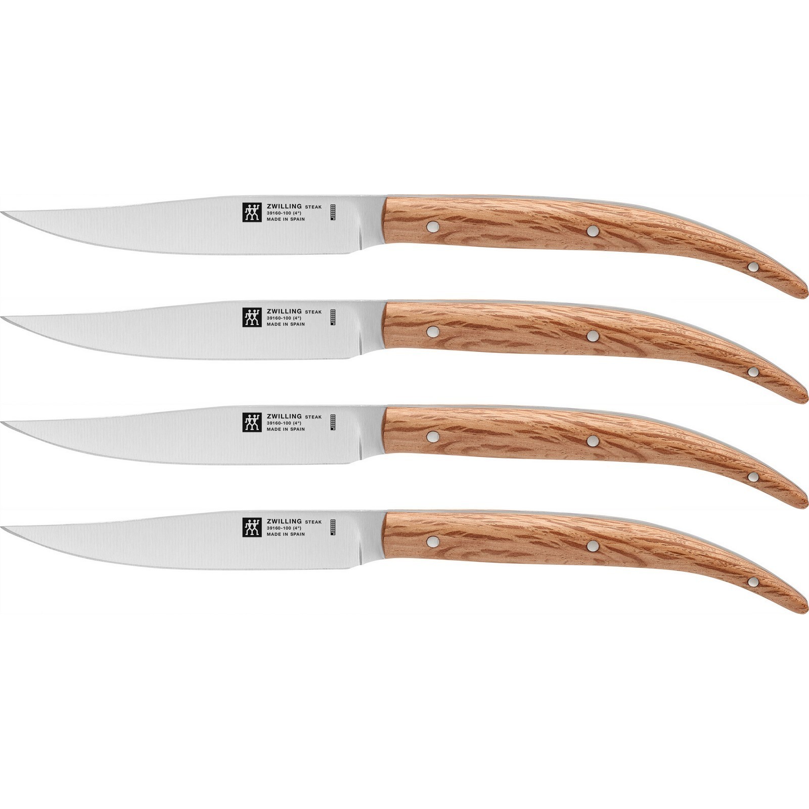 Zwilling Steak Sets Steak Knife Set 4-pc. Natural - Wood