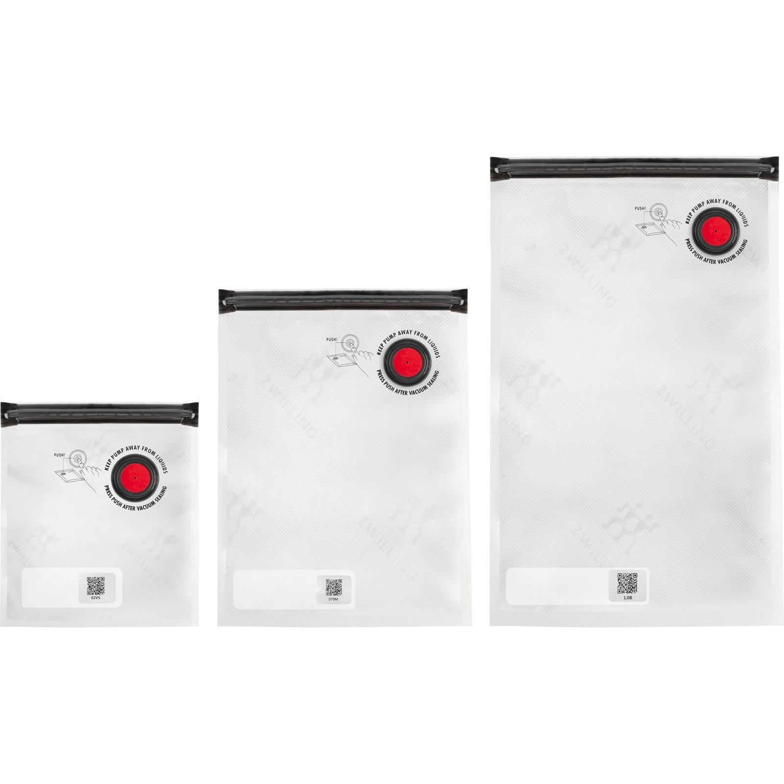Zwilling Fresh & Save Accesoires Vakuum Beutelset, S/M/L 10-tlg. - Kunststoff