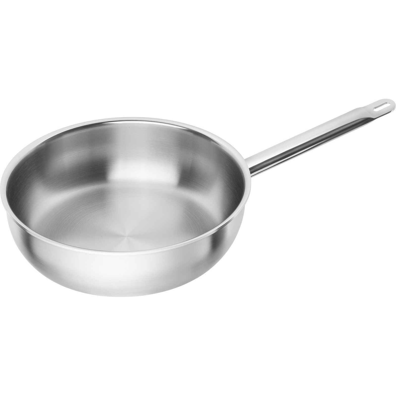ZWILLING Pro Bratpfanne hoch 28 cm 18 10 Edelstahl Silber-Rot