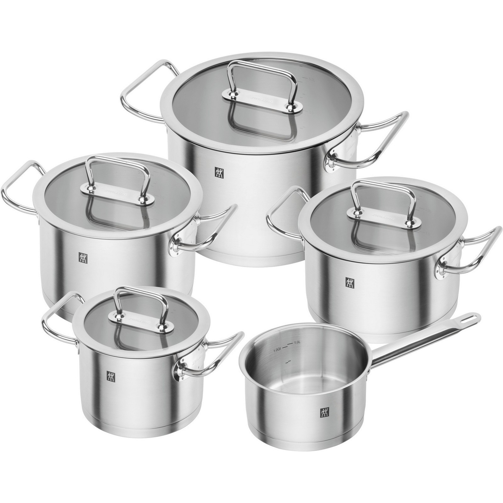 Topf-Set ZWILLING PRO grau Kochtopf Suppentopf Töpfe Universaltopf Topf