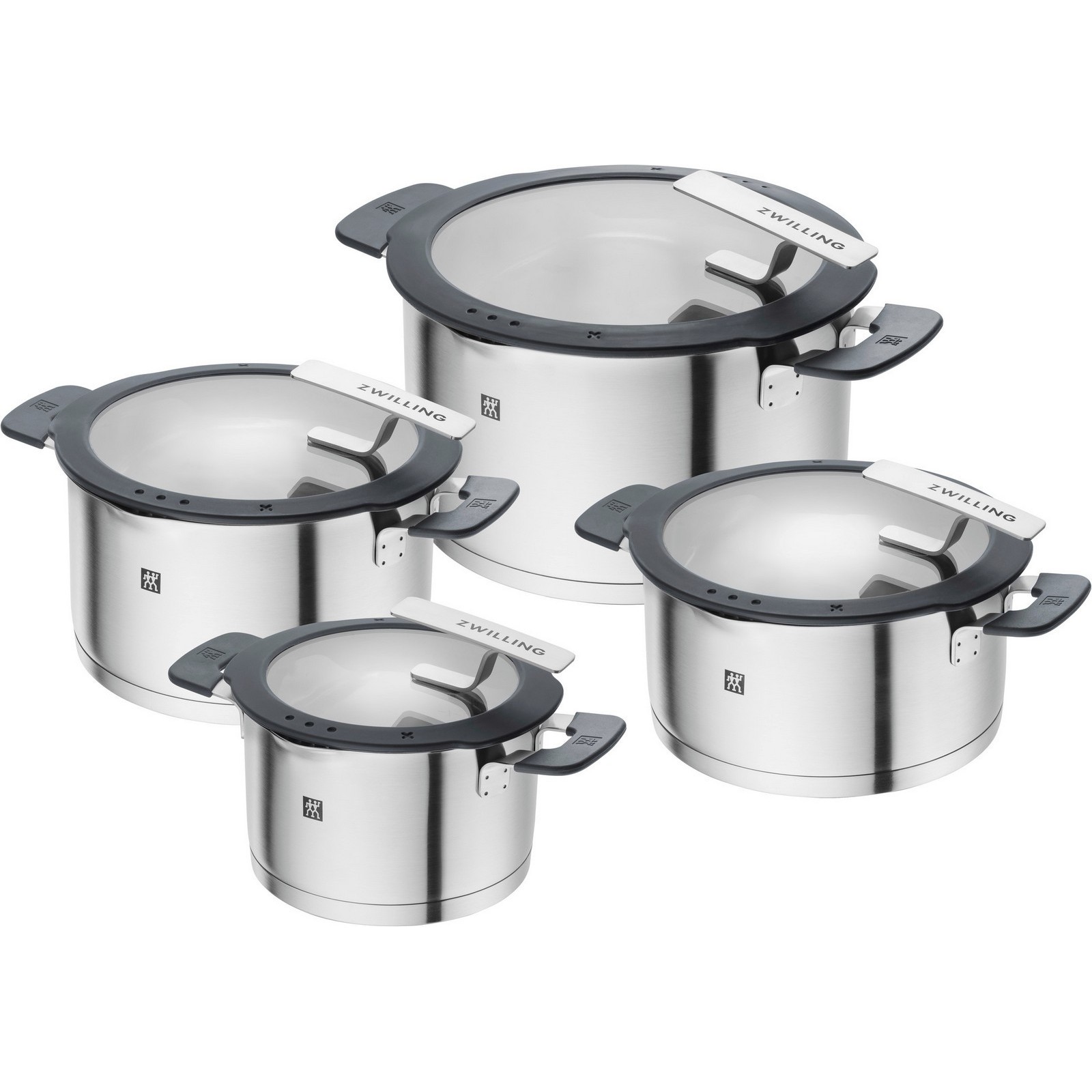 ZWILLING Simplify Kochtopfset 4-tlg Edelstahl