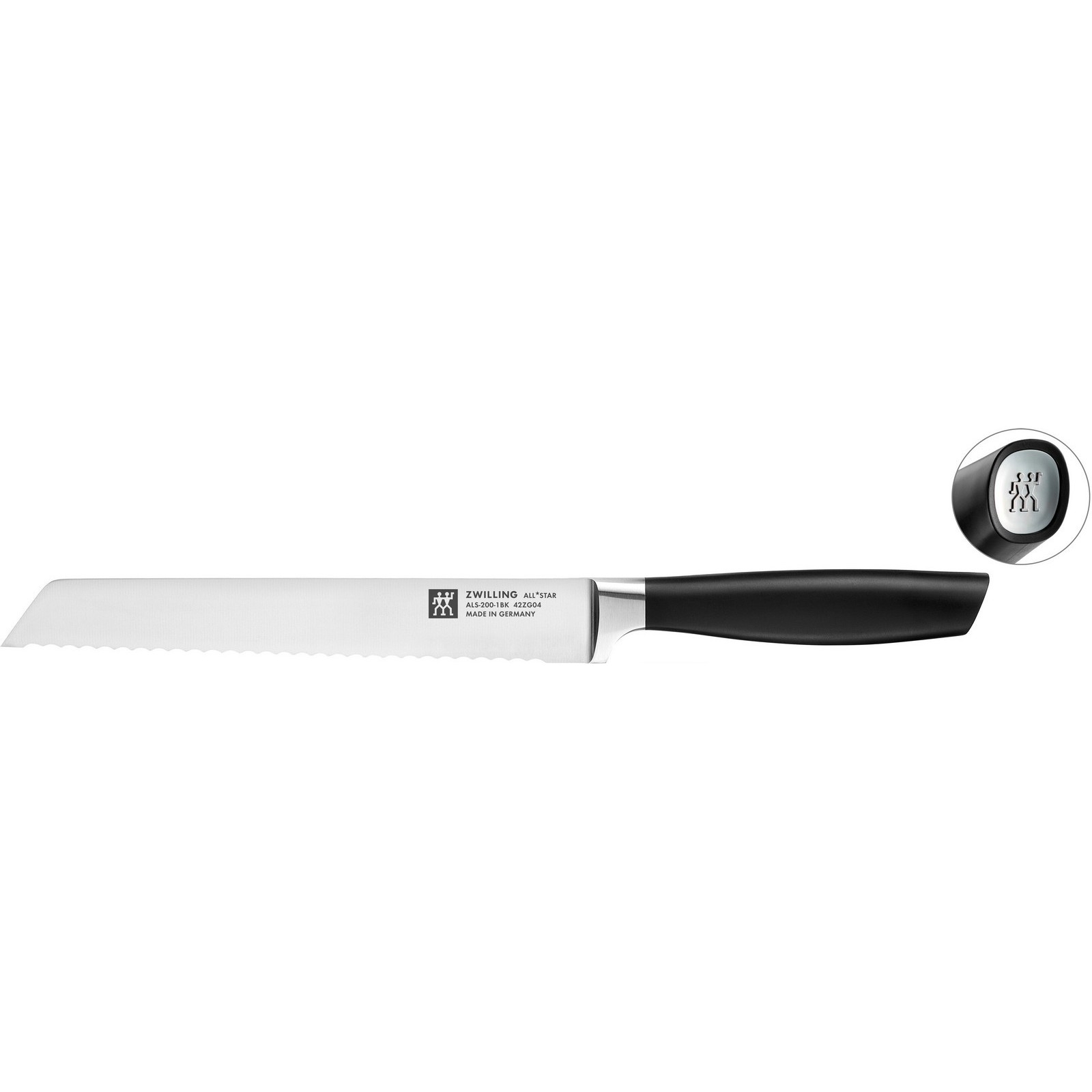 ZWILLING All * Star Brotmesser 20 cm Silber