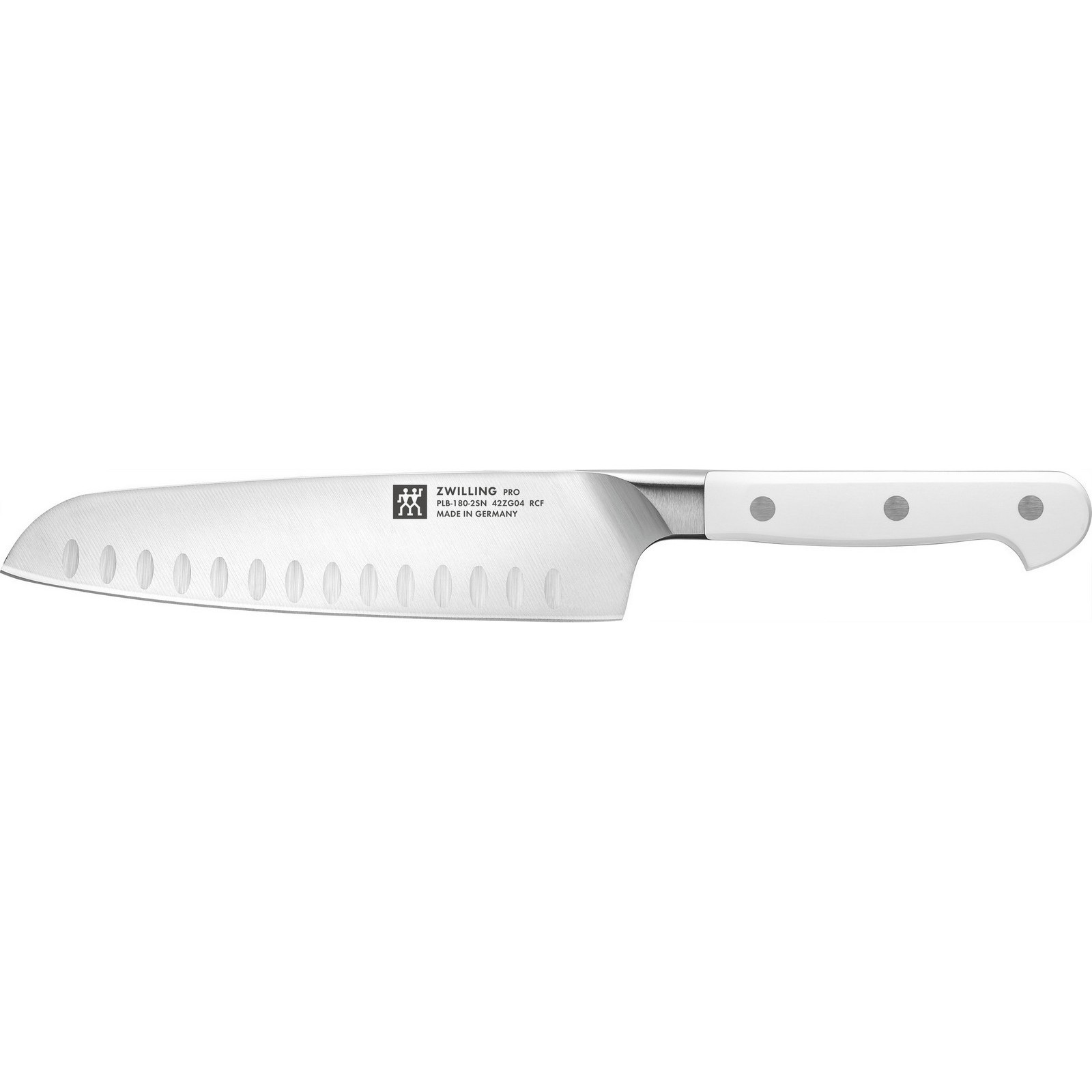 ZWILLING Pro le blanc Santokumesser 18 cm Kullenschliff
