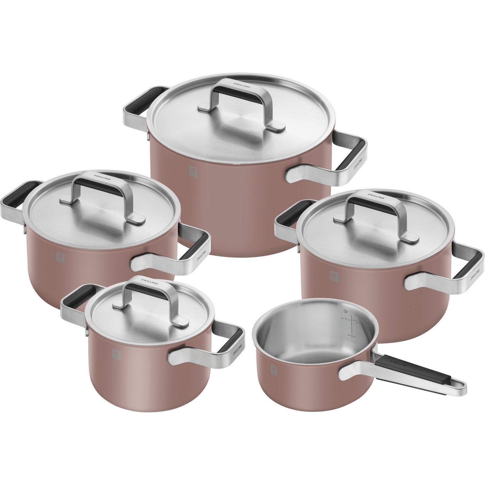 Zwilling Pure Kochgeschirrset 5-tlg. Rosé - Edelstahl