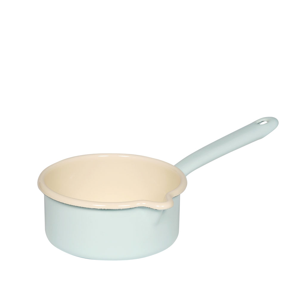 Riess-kelomat - riess Stieltopf mit Ausguss 075 Liter Ø14cm türkis bunt