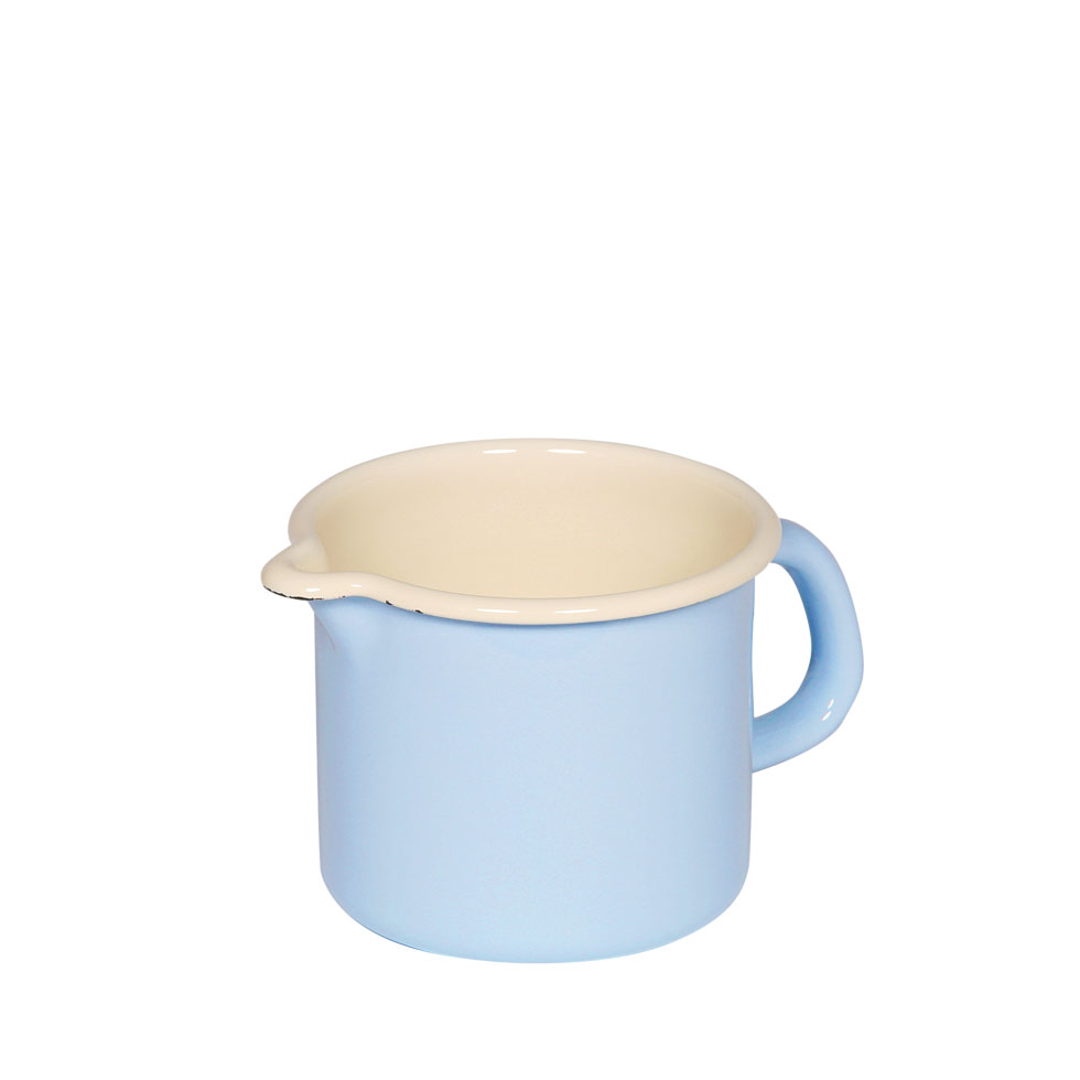 Riess-kelomat - Riess Schnabeltopf Ø9cm 05 Liter Classic Pastell Blau Emaille
