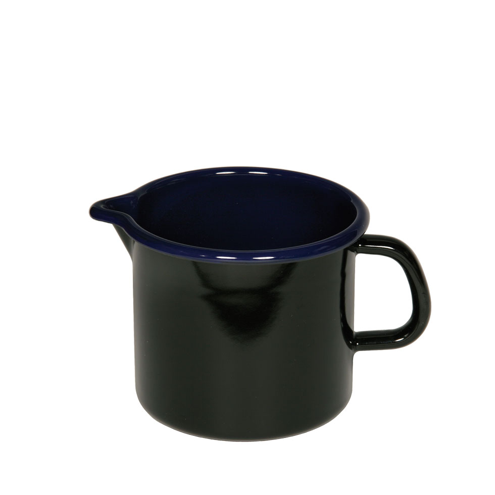 Riess-kelomat - Riess Milch- Schnabeltopf Schwarzblau Ø12cm 1 Liter Induktion