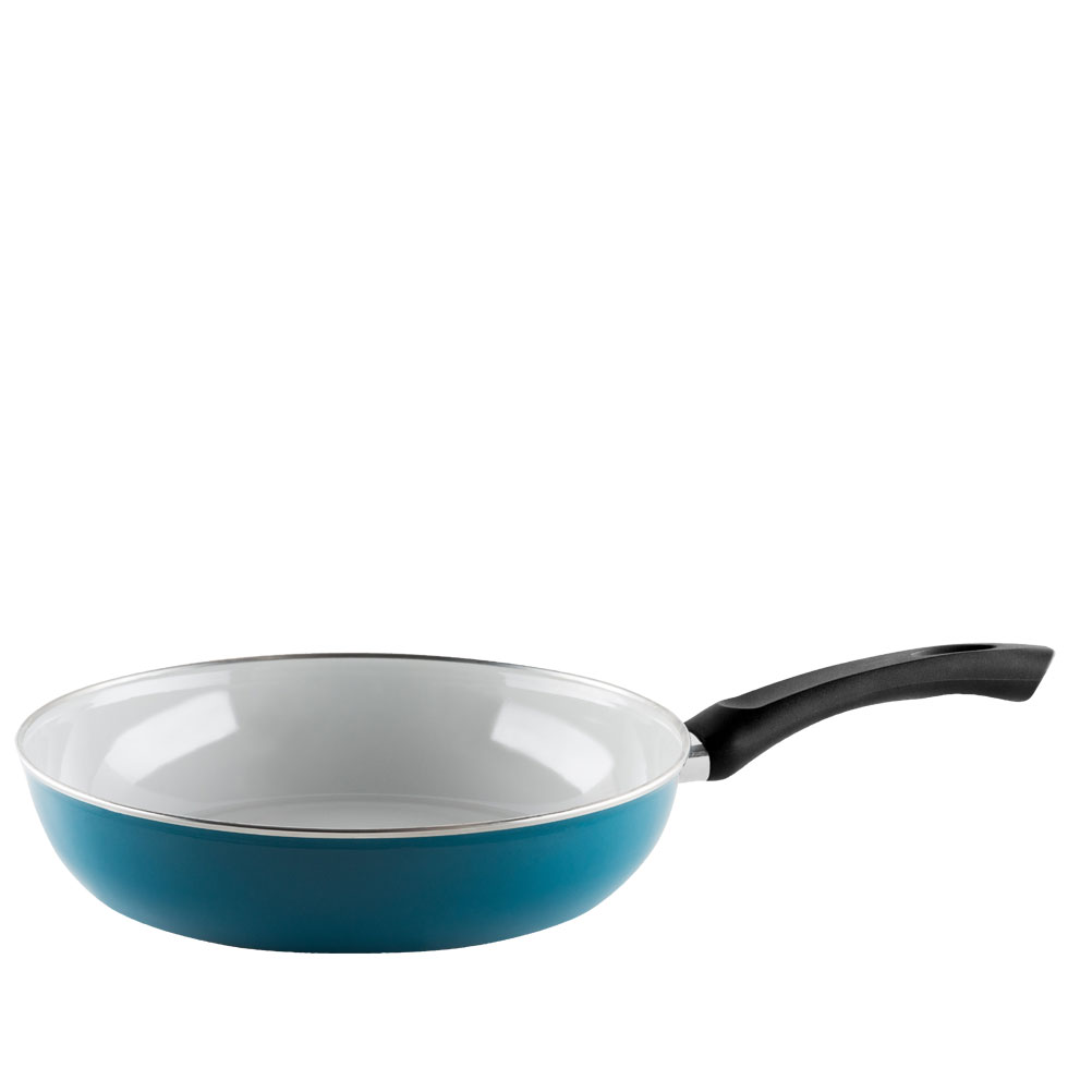 Riess-kelomat - Riess Emaille Pfanne extra stark Ø28cm Emaille Nouvelle Aquamarin