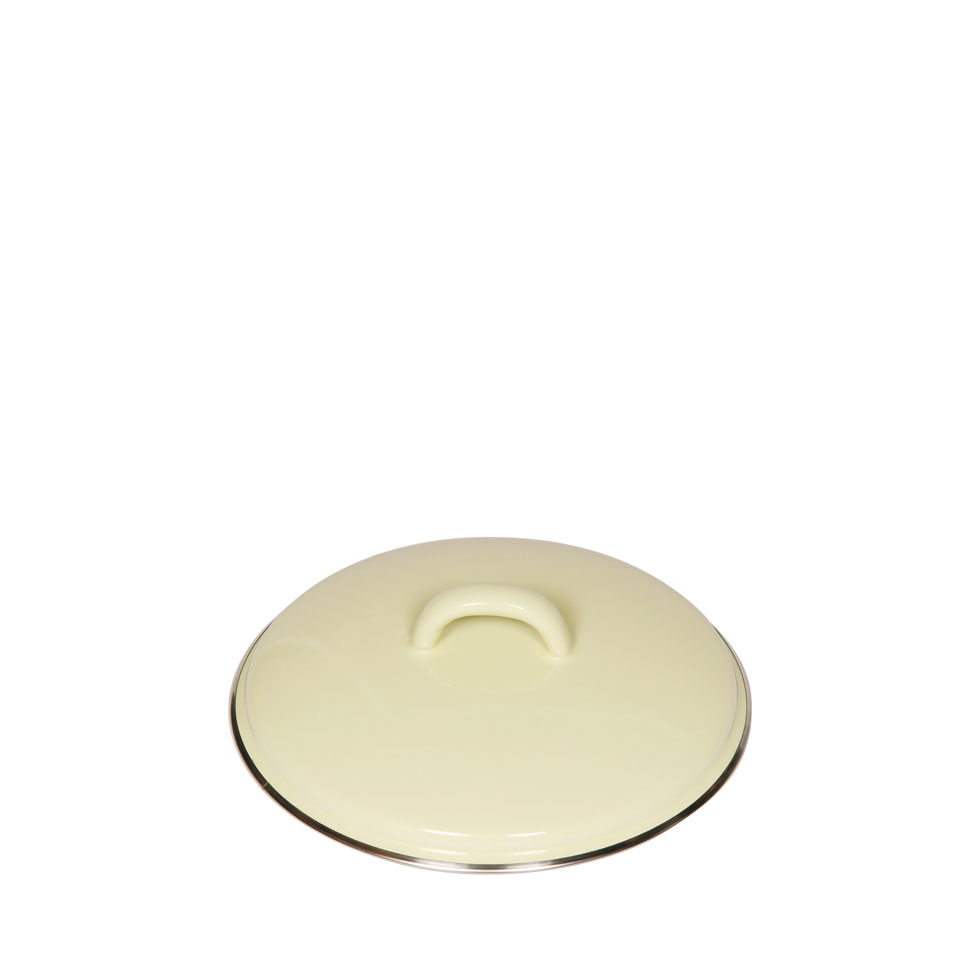 Riess Classic Pastell Deckel 16 cm gelb - Emaille günstig online kaufen